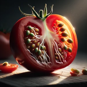 KI zeigt Viviparie in einer Tomate